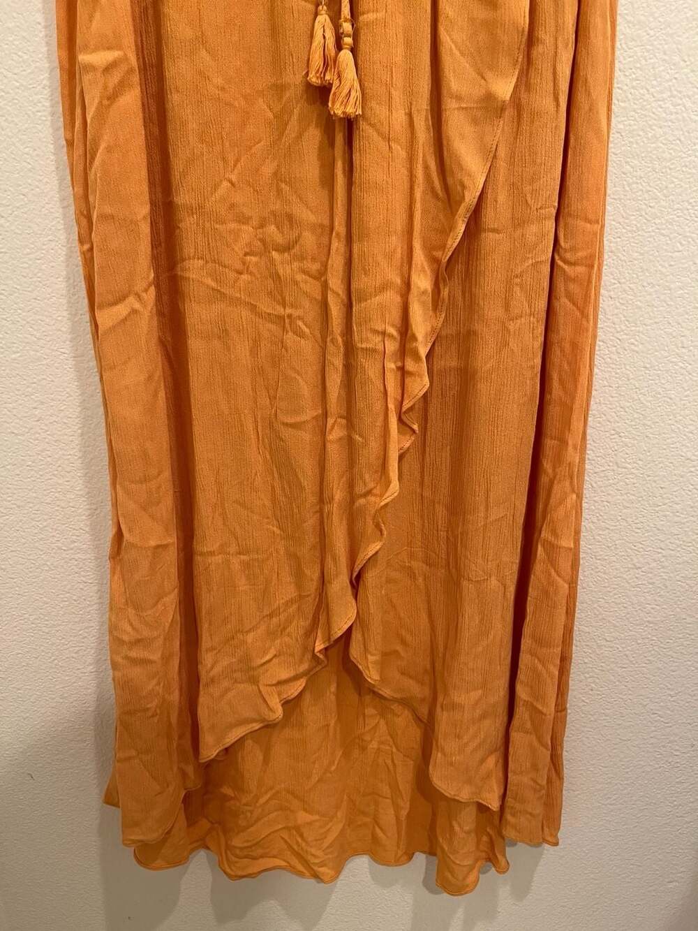 1. STATE Desert Oasis Orange Canyon High-Low Wrap Maxi Skirt - Picture 3 of 8
